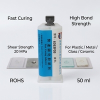 Adhésif polyuréthane transparent à séchage rapide AB KEJIA KJ-6363F05 |   Temps de séchage du gel : 4 minutes |   Colle de scellement haute résistance pour le travail du bois |