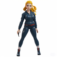 Figura de Acción 3D de Chica de Plástico, Colección de Fabricante Personalizada, Juguete de Figura Móvil, Personaje de Anime en Pose de Pie