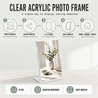 Cadre photo en acrylique transparent double face anti-rayures, simple, élégant et facile à nettoyer, vente en gros directe d'usine