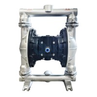 Pompe à diaphragme pneumatique en acier inoxydable QBY/QBK, résistante à la corrosion, série ARO PD, eau propre, basse pression, avec la même vanne à air