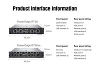 고성능 DELL PowerEdge 최신 R640, 리퍼비시 서버 640 1U U1 테이프 라이브러리 CPU 서버 DELL 서버