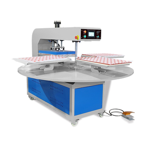 Máquina de Prensa de Calor Rotativa Automática de Cuatro Estaciones 40*60, Impresora de Sublimación para Etiquetas de Ropa, Impresión Personalizada - Product Image 4