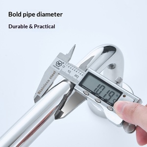 <span class=keywords><strong>Poignée</strong></span> de sécurité antidérapante pour salle de bain, design luxe léger, surface polie, pour toilettes, <span class=keywords><strong>baignoire</strong></span> et douche, sans obstacle pour personnes âgées - Product Image 5