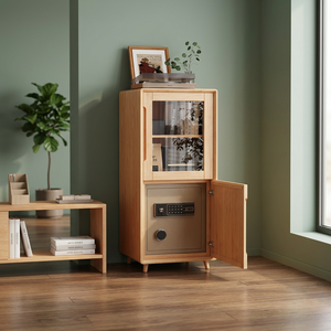 Coffre-fort dissimulé en bois massif, armoire sécurisée antivol pour chambre à coucher, rangement secret dans la garde-robe - Product Image 4