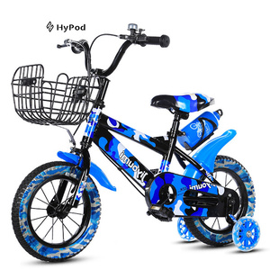 <span class=keywords><strong>Bicicletta</strong></span> per Bambini 4-6 Anni, Ruote da 14 Pollici <span class=keywords><strong>con</strong></span> Rotelle, Freni a Disco, Cerchi in Lega di Alluminio e Cestino - Product Image 1