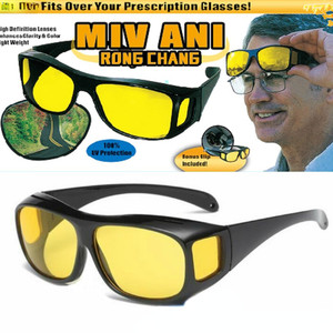 Occhiali da Guida Notturna Unisex con Logo Personalizzato, Lenti Gialle da Visione Notturna, Occhiali da Sole Polarizzati per Uomo - Product Image 1