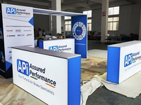 Stand d'exposition LED ultra-plat, cadre en aluminium assemblé 10x10 pieds, installation rapide, pour les entrepreneurs en stands, UE