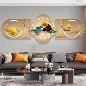 Décoration de <span class=keywords><strong>salon</strong></span>, art <span class=keywords><strong>mural</strong></span> moderne, animaux, cadre photo, peinture artistique en porcelaine de luxe avec cristaux - Product Image 2