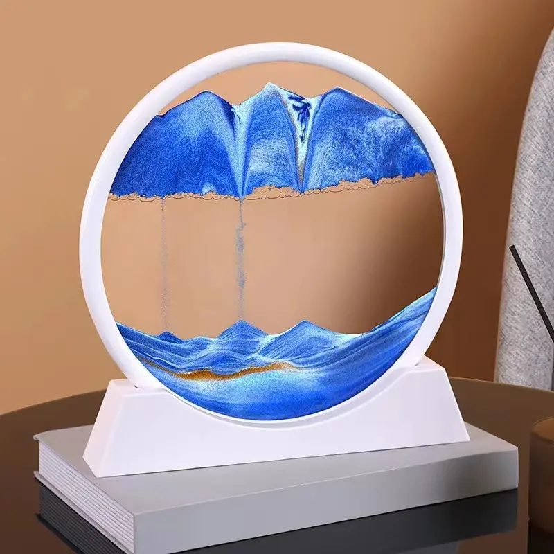 流れる風景絵画装飾3Dダイナミック流砂絵画アート装飾砂時計家の室内装飾アーティファクト