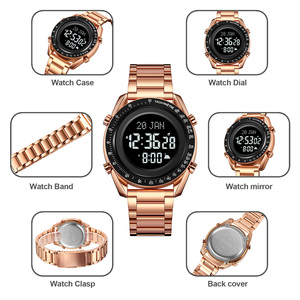 Montre numérique étanche Skmei 2143 avec marque-page Coran, alarmes <span class=keywords><strong>de</strong></span> prière musulmane Azan, <span class=keywords><strong>direction</strong></span> <span class=keywords><strong>de</strong></span> <span class=keywords><strong>la</strong></span> <span class=keywords><strong>Mecque</strong></span>, <span class=keywords><strong>boussole</strong></span> Qibla, montre <span class=keywords><strong>de</strong></span> prière islamique - Product Image 3