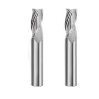 1pcs HSS 1-25mm 3 4 Flute CNC Router Bit Cutter Flat End Mill Metal for Aluminium Copper Machines-outils Coating Aluminum