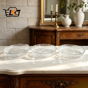 <span class=keywords><strong>Bol</strong></span> à fruits moderne en verre ondulé festonné, plat de service pour desserts, collations, fêtes, mariages, buffets, décoration de table à la maison, compatible lave-vaisselle - Product Image 2