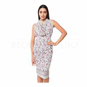 Pareo de Algodón con Estampado Artesanal a Precio de Mayoreo para Mujer, Ligero, para Usar como Cubrebañador, Ropa de Playa y Resort para el Verano - Product Image 3