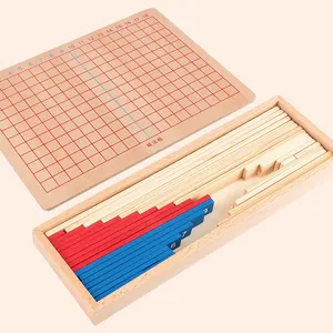 Barato profissional montessori materiais de matemática, brinquedo de madeira, adição educacional placa