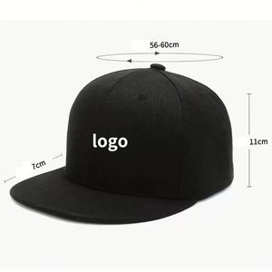 Gorra de Béisbol Clásica Punk Hip-Hop con Logotipo Bordado Personalizado, Gorra de Visera Plana de Algodón y Poliéster Ajustable con Cierre a Presión para Hombre y Mujer - Product Image 3