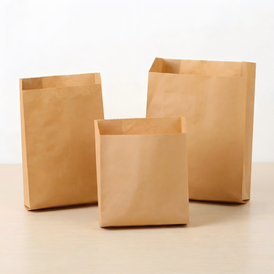 Bolsa de Papel Antigrasa con Base Cónica Impresa Personalizada, Bolsa de Papel con Base Puntiaguda de Grado Alimenticio para Empacar Bocadillos, Papas Fritas, Pollo para Llevar - Product Image 5