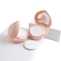 Boîte vide pour fond de teint liquide BB crème coussin d'air, 15g, rose mignon, motif pastèque, finition mate, avec miroir, emballage cosmétique