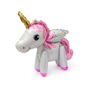 3D Assembled Thick Aluminum Foil Balloon Set Metallic Rainbow <strong>Unicorn</strong> Horse Kids' Birthday <strong>Parties</strong> Graduation Halloween Mother's - Product Image 2