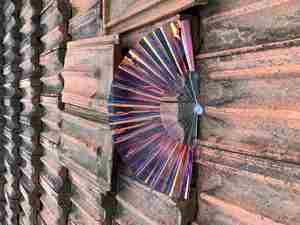 Custom PVC 23 CM Rave Clack Hand Fan Bulk Festivals Folding Shade Hand Fan - Product Image 6