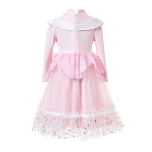 Robe de princesse <span class=keywords><strong>Disney</strong></span> à col Peter <span class=keywords><strong>Pan</strong></span> avec bordure en dentelle pour filles, costume de Noël - Couleur et taille personnalisables - Product Image 3