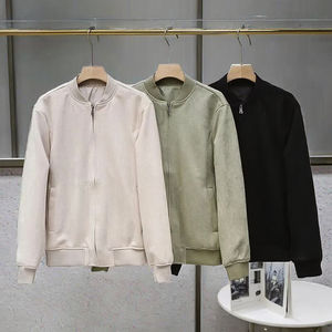 Veste bomber décontractée à col montant et fermeture éclair pour homme, nouvelle mode automne-hiver 2025, style vintage, manches régulières, respirante - Product Image 2