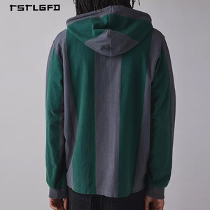 Sudadera con Capucha para Hombre, Estilo Casual de Invierno, Cuello con Botones, Corte Regular, Estilo Deportivo Vintage, 100% Algodón Orgánico, Precio de Fábrica OEM - Product Image 3