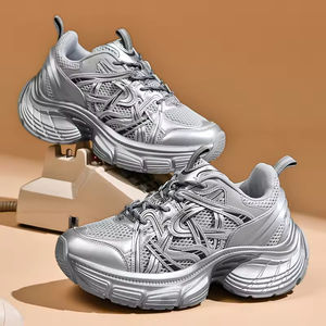 Zapatos de Moda de Alta Calidad con Suela Gruesa de Malla Estilo París Otoño, Zapatos de Papá Transpirables, Ligeros, Vintage, Cómodos para Hombre y Mujer - Product Image 5