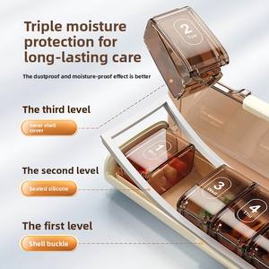 Caja de Medicamentos Wei Jian, Siete Días, Siete Compartimentos, Portátil, Sellada, a Prueba de Luz, Contenedor Dividido para Tomar Medicamentos - Product Image 4