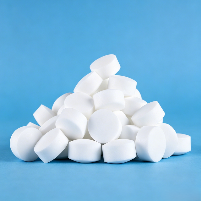 Fast Dissolving White Sodium Chloride Water Softener Salt Tablets-99.5% Purity for Scale Prevention & Appliance Care