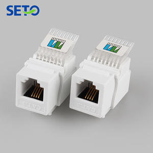 Telefono personalizzato Keystone Jack <span class=keywords><strong>Rj11</strong></span> Cat3 UTP strumento bianco interno in lega di zinco Cat3 Keystone Jack - Product Image 3