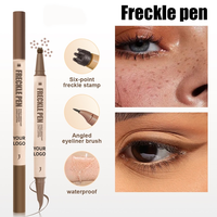 Stylo à taches de rousseur waterproof double embout vegan à séchage rapide longue tenue pour maquillage visage marque privée