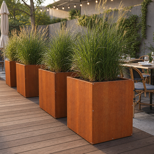 Jardinera <span class=keywords><strong>de</strong></span> Acero Resistente a la Intemperie para Jardín, <span class=keywords><strong>Patio</strong></span>, Terraza y Diseño <span class=keywords><strong>de</strong></span> Paisajes - Product Image 4