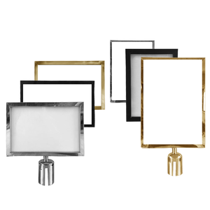 A4 trafik bariyerleri paslanmaz çelik kuyruk rehberlik işareti izolasyon bariyer sonrası kap işareti çerçeve reklam kuyruk için - Product Image 1