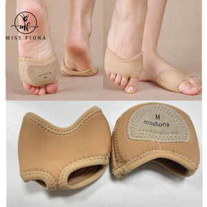 Protector <span class=keywords><strong>de</strong></span> Pies para Danza, Media Suela Suave Antideslizante, para <span class=keywords><strong>Ballet</strong></span>, Danza del Vientre, Gimnasia, Entrenamiento y Práctica - Product Image 1
