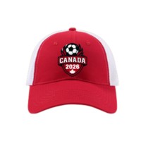 EDGE Patch de football personnalisé brodé, thème Canada, pour fans de sport, thermocollant ou à coudre, pour femmes et hommes