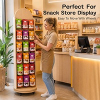 Étagère à vin en contreplaqué sur mesure à 3 niveaux, présentoir en bois pour magasin de détail, présentoir pour bouteilles d'alcool en supermarché