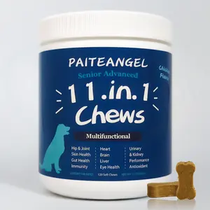 Custom Private Brand Professional 11 In 1 Soft Chew Bone Multiple Daily Nutrition Health Multivitamin Dog Health Supplement