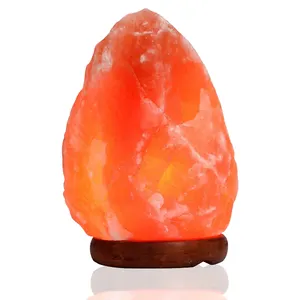 الجملة الطبيعي عكس الضوء ضوء الوردي Himilayan صخرة ملح كريستال مصباح الهيمالايا الديكور الملح مصباح ليلة ضوء الطبيعي هدية