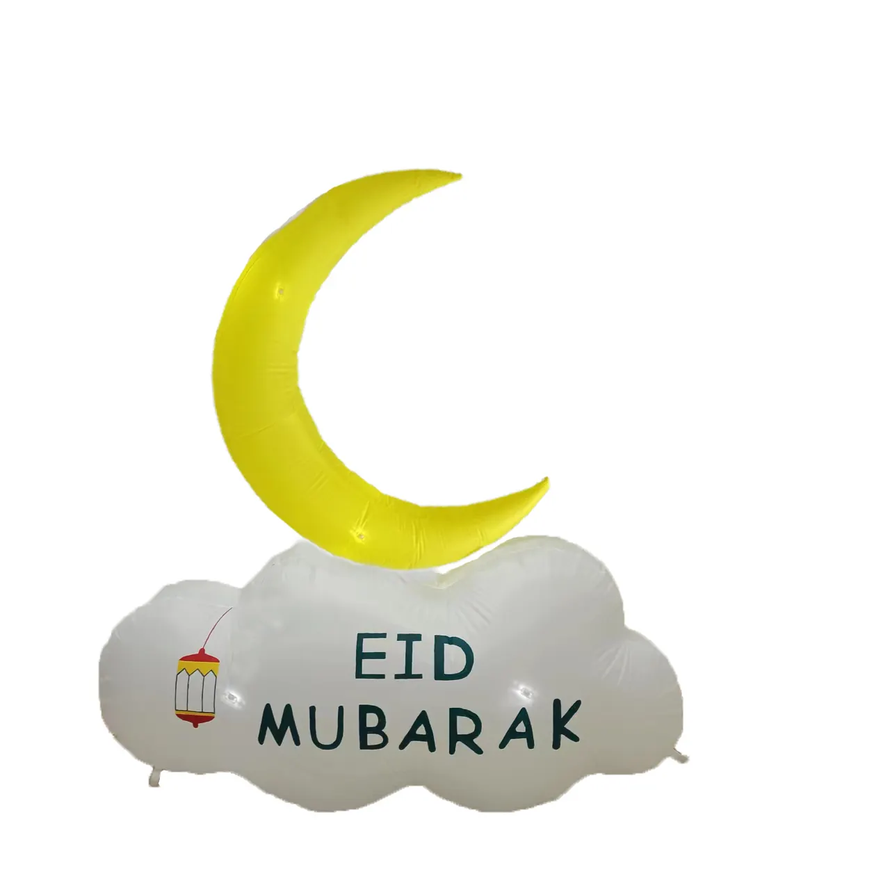 Decoração inflável Eid Mubarak Ramadã e decoração de nuvens e lua para muçulmanos
