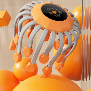 Vibración de cabeza eléctrica Cuerpo completo Relax Masaje del cuero cabelludo Promueve la circulación sanguínea Alivia la fatiga Masajeador de cabeza de pulpo - Product Image 5