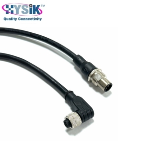 Özel M12 Gri Kablo 2 3 4 5 6 8 12 Pinli Kalıplanmış Erkek Dişi Konnektör Kablo Seti Kodlamalı Ekranlı Kablo Demeti - Product Image 2
