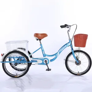 Vente chaude tricycle électrique en aluminium pour adultes vélo à trois roues/nouveau design tricycle pour adultes bon marché à vendre 24 pouces 26 pouces