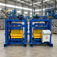 Machine à fabriquer des blocs de pavés QT4-40, équipement hydraulique portable manuel pour briques creuses en béton, pour le marché d'Afrique, du Kenya et du Ghana