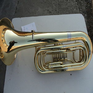 <span class=keywords><strong>Instrumento</strong></span> Bb 4 Flat Key Bass Big Hugging Latón Lacado Oro MBR-700 Cobre Tubo <span class=keywords><strong>Viento</strong></span> - Product Image 2