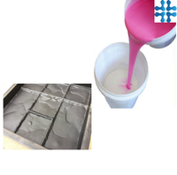 Caoutchouc de silicone liquide RTV2 de qualité supérieure pour panneaux de gypse 3D pvc, moule en silicone intérieur