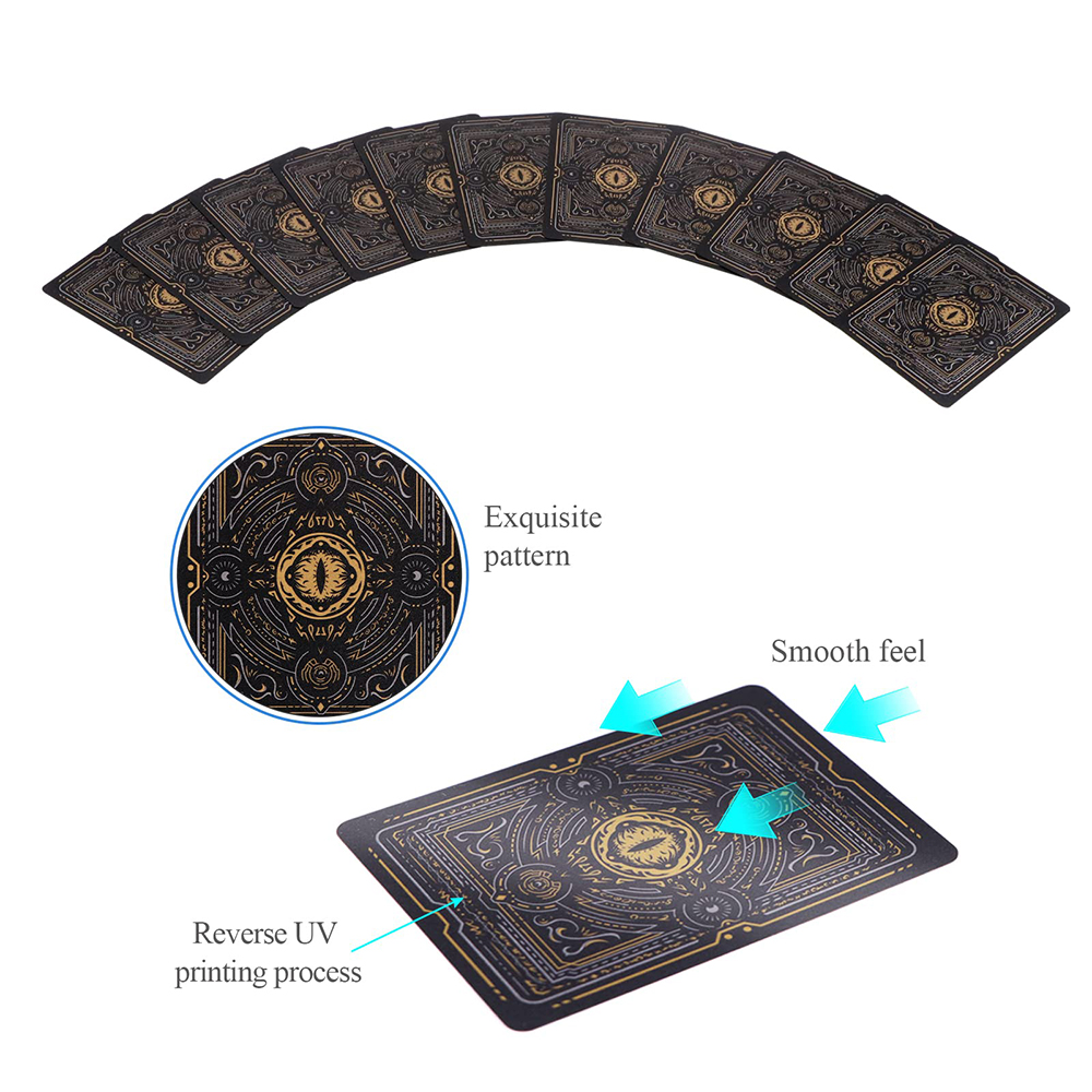 WJPC Poker Game and Party Easy Shuffling Cool Black Dragon