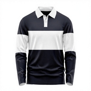 Chemise d'affaires en coton tricoté personnalisée brodée, respirante, à manches longues, unie, uniforme de travail pour homme, manches droites, 240g - Product Image 2