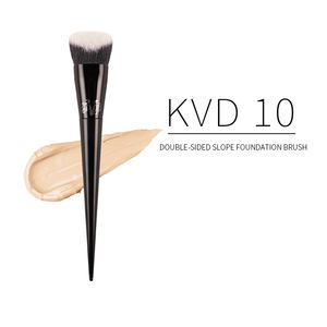 Brocha de <span class=keywords><strong>Maquillaje</strong></span> de Doble Cara KVD10, 11 Piezas, Serie <span class=keywords><strong>Kat</strong></span> Von D, Vegana, para Principiantes, Venta al por Mayor de Fábrica, Oferta Especial - Product Image 2