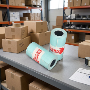 3 Rolls Coated Adhesive Antistatic Printing <b>Sticker</b> <b>Paper</b> 30*30*40mm Inkjet Compatible for Mini Pocket Photo <b>Printer</b> Grocery Use - Product Image 3
