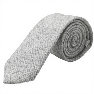 Cravate de Costume Classique de Luxe pour Homme Exve en Laine, Fines Rayures Brodé, Tissage Jacquard Écologique, Formelle - Product Image 3